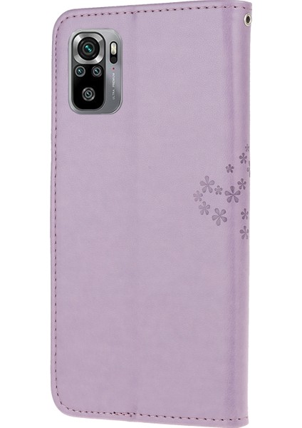 Baykuş Desen Baskı Tasarımı Deri Cüzdan Xiaomi Poco M5S 4g/redmı Note 10 4g/not 10S 4g-Purple (Yurt Dışından) fırsatları