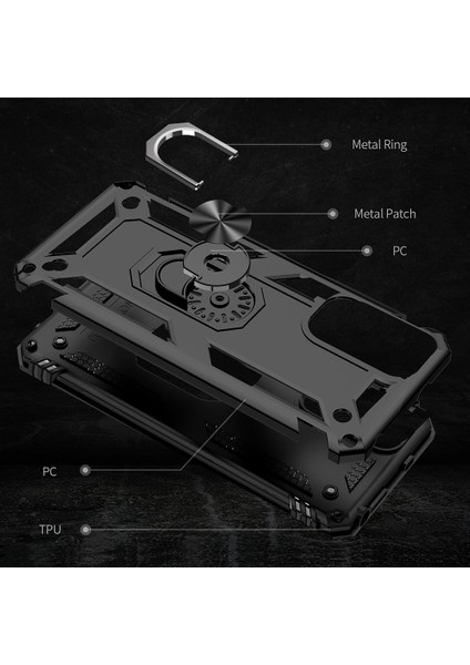 Xiaomi Redmi Için Not 11S 4g/not 11 4g (Qualcomm) Telefon Kılıfı Anti-Çizgiye Dönem Şok Geçirmez Sabit Pc Yumuşak Tpu Koruyucu Kapak Dönebilir Yüzük (Yurt Dışından) fırsatları