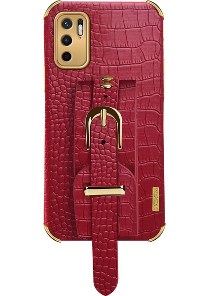 Hassas Kesim 6d Timsah Doku Pu Deri Kaplamalı Tpu Elektrokaplandırılmış Telefon Kılıfı Xiaomi Redmi Note 10 5g/poco M3 Pro 4g/poco M3 Pro 5g-Kırmızı (Yurt Dışından) indirimleri