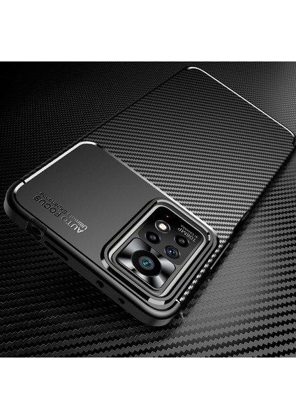 Xiaomi Redmi Için Note 11 Pro 4g (Mediatek)/note 11 Pro 5g (Qualcomm) Karbon Fiber Doku Landırma Önleyici Telefon Kılıfı Koruyucu Kapak Black (Yurt Dışından) modelleri