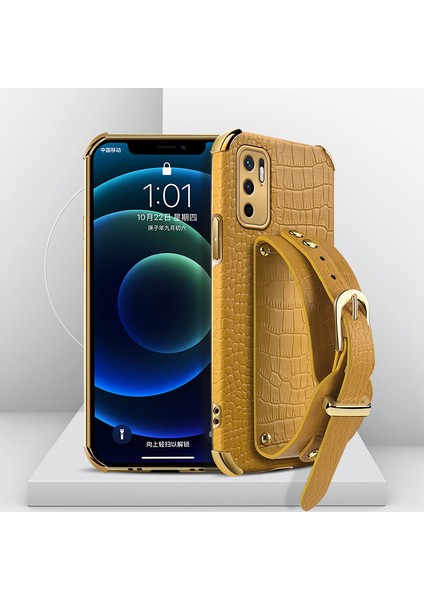 Hassas Kesim 6d Timsah Doku Pu Deri Kaplamalı Tpu Elektrokaplandırılmış Telefon Kılıfı Xiaomi Redmi Note 10 5g/poco M3 Pro 4g/poco M3 Pro 5g-Sell (Yurt Dışından)