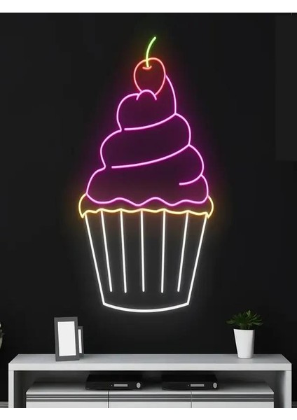 Cupcake Pleksi Neon Tabela