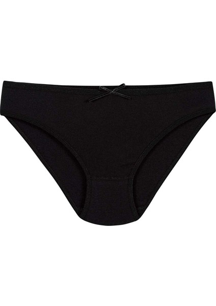 Yıldız 6'lı Bayan Likralı Çizgili Kaşkorse Bikini Külot Q3550