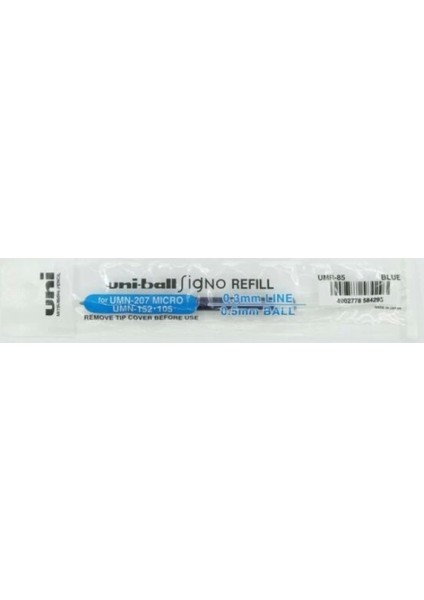 Uniball Signo 207 Micro 0.5 Jel Kalem Yedeği Mavi ( 5 Adet )