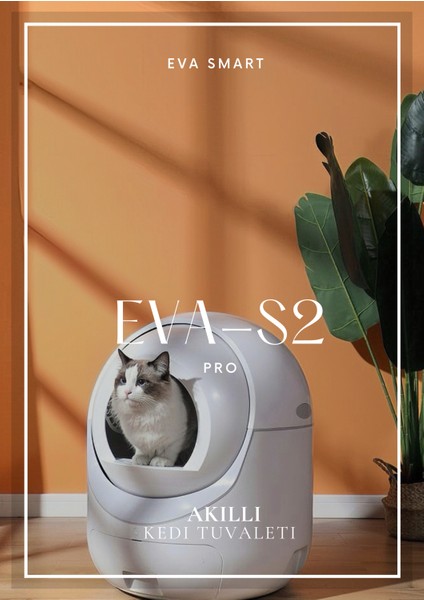 Eva Smart EVA-s2 Pro Akıllı Kedi Tuvaleti