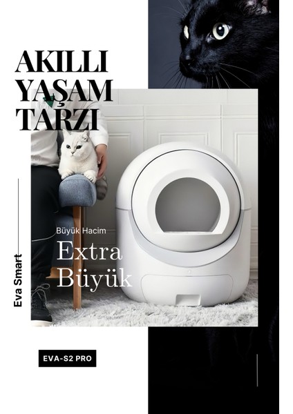 Eva Smart EVA-s2 Pro Akıllı Kedi Tuvaleti