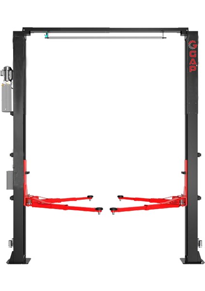 Gpl 102U 4 Ton İki Sütunlu Üstten Bağlantılı Tam Otomatik Hidrolik Lift