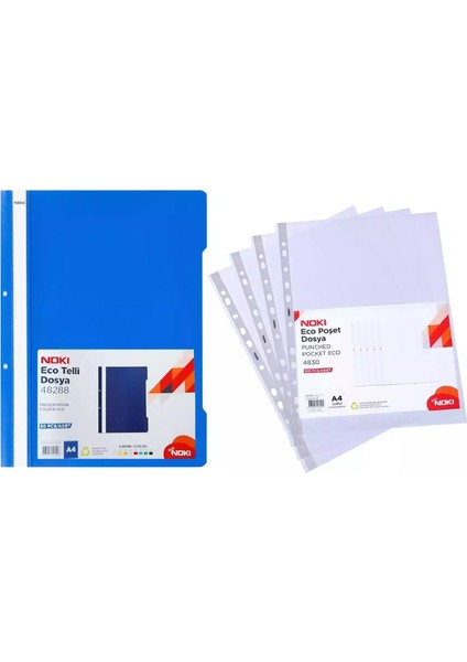 Telli Dosya 1 Paket ( 50 Adet ) + Poşet Dosya 1 Paket ( 100 Adet )