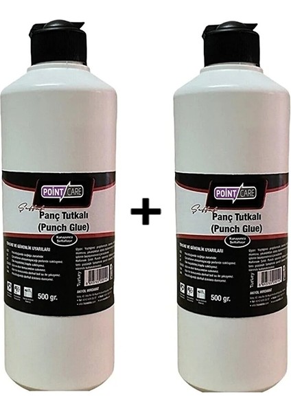 Point Care 2 Adet Panç Tutkalı, 500 Gr, Şeffaf Punch Tutkal, Yapıştırıcı