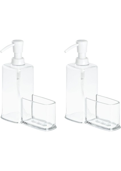 Süngerlikli Beyaz Sıvı Sabunluk 2 Adet 15X7X20CM 470ML fiyatları