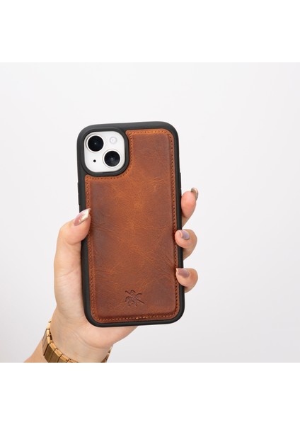 Apple iPhone 15 Plus Lucca Deri Arka Telefon Kılfı