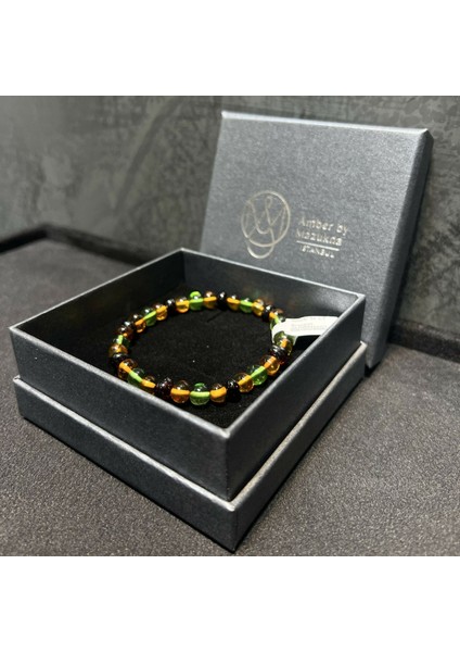 Baltık ve Karayip Damla Kehribar Bileklik, Serbest Kesim Çok Renkli, Esnek Misina Bileklik fiyatları