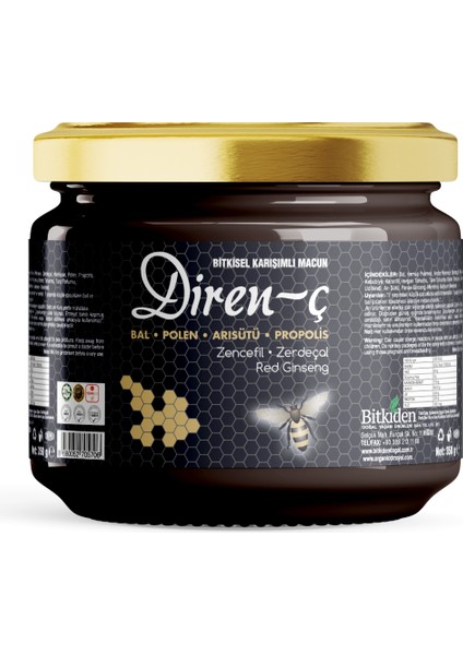 Bal Polen Arısütü Propolis Bitkisel Karışımlı Macun 350 gr