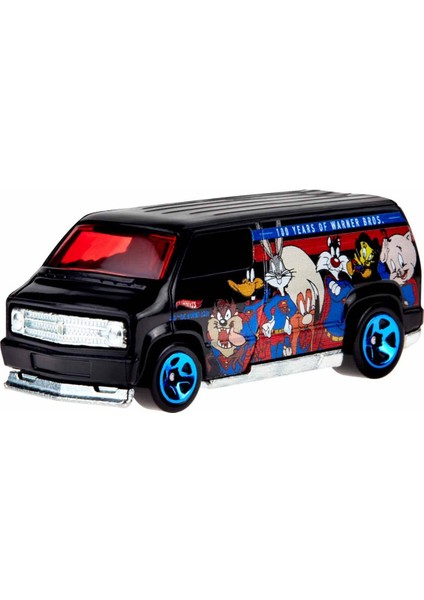 Hotwheels Hot Wheels Warnes Bros 100. Yıl Temalı Arabalar HMV73 - Custom 77 Dodge Van