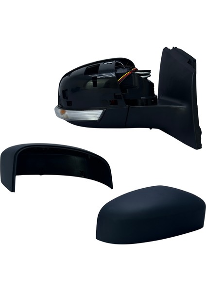 Dış Dikiz Aynası Ford Focus 2011-2017 Elektrikli, Isıtmalı, Sinyalli, Sensörlü, Manuel Katlanır, Astarlı Kapak, 8 Pin