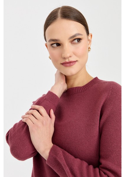 Kadın Sıfır Yaka Klasik Yün Kazak K.g.kurusu modelleri