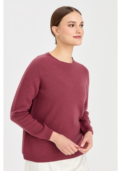 Kadın Sıfır Yaka Klasik Yün Kazak K.g.kurusu indirimleri