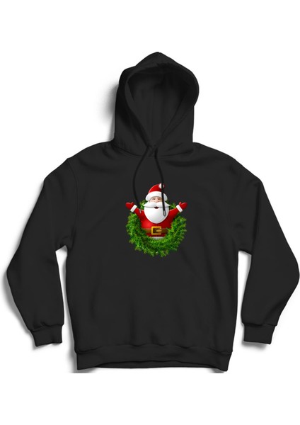 Noel Baba, Santa Claus, V3, Christmas, Yeni Yıl, Yılbaşı Kapüşonlu Sweatshirt Hoodie