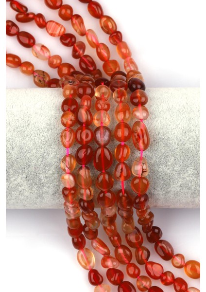 Akik Doğal Taş Dizi Mercimek Kesim