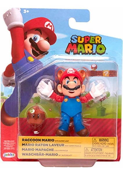 Ntd Super Mario Figür 6 cm W28 UPM03000 - Raccoon Mario