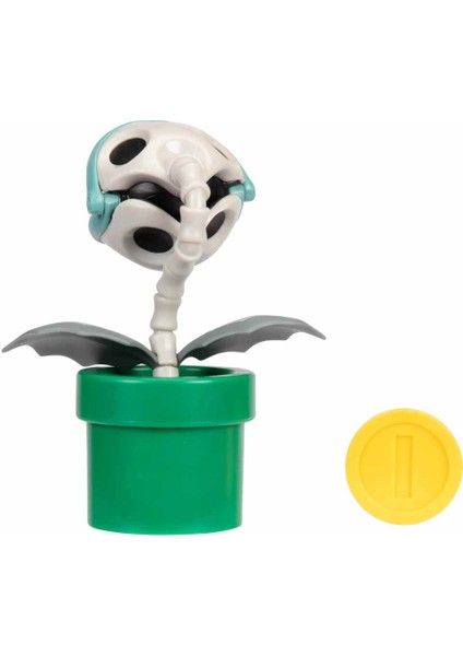Ntd Super Mario Figür 6 cm W28 UPM03000 - Bone Piranha Plant modelleri