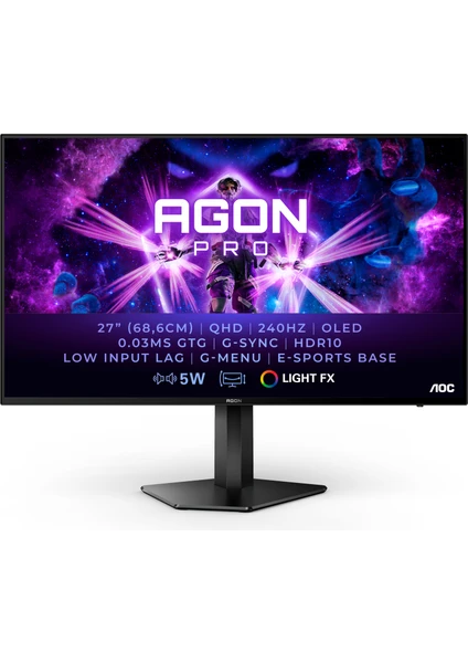 AGON 26.5" AG276QZD 0,3MS 240HZ OLED