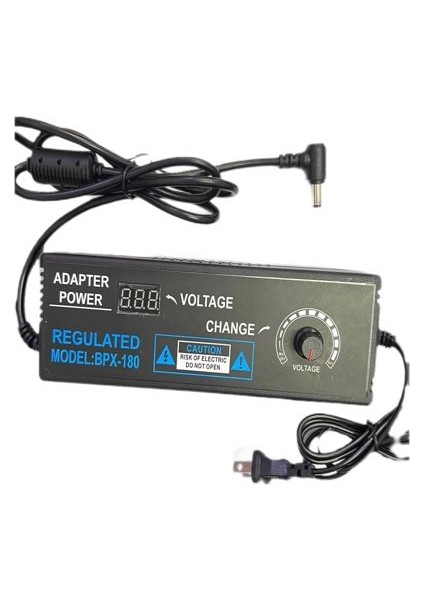 Powermaster PM-22381 3 Volt 12 Volt 10 Amper Ayarlanabilir Kademeli Adaptör 5.5 2.5 Uçlu