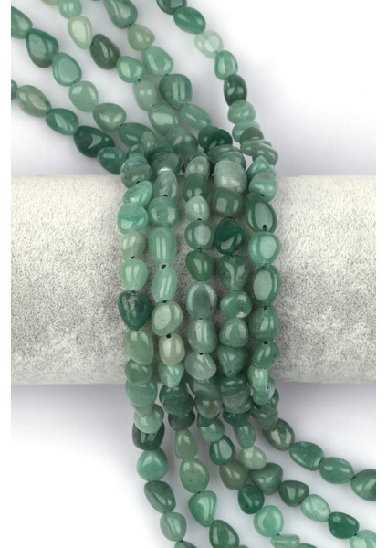 Aventurin Doğal Taş Dizi Mercimek Kesim