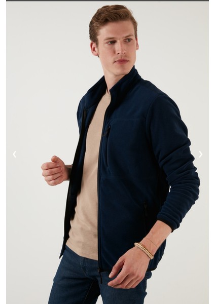 Fermuarlı Cepli Dik Yaka Polar Erkek Hırka fiyatları