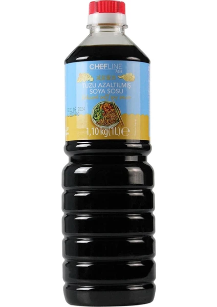 Tuzu Azaltılmış Soya Sosu Chefline Asia 1,10 Kg (1lt)