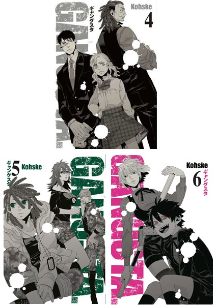 Gangsta 4 – 5 – 6. Ciltler Manga Seti - Kohske