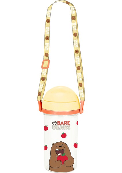 We Bare Bears Lisanslı Taşıma Askılı Suluk (400ML) - Boz Ayı