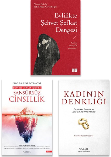 Evlilikte Şehvet Şefkat Dengesi - Sansürsüz Cinsellik - Kadının Denkliği 3 Kitap