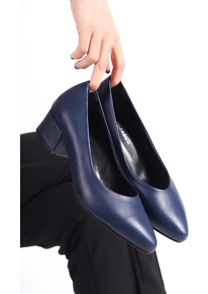 Hakiki Deri Kadın Topuklu Deri Ayakkabı TRC71-0801