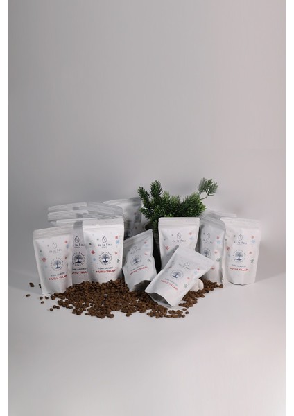 Türk Kahvesi Taze Öğütülmüş Bol Köpüklü 10 x 100 gr Mutlu Yıllar Paketi