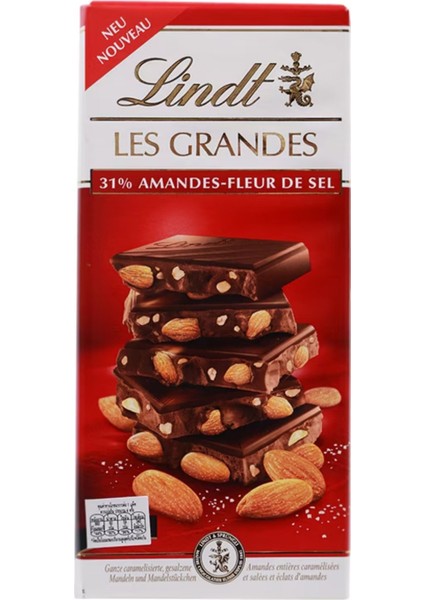 Les Grandes 31PERCENT Amandes Fleur De Sel Chocolate 150G.