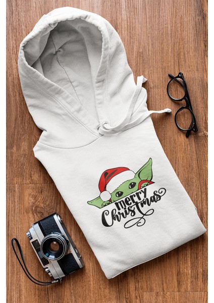 Baby Yoda Christmas Yeni Yıl Kapşonlu Sweatshirt indirimleri