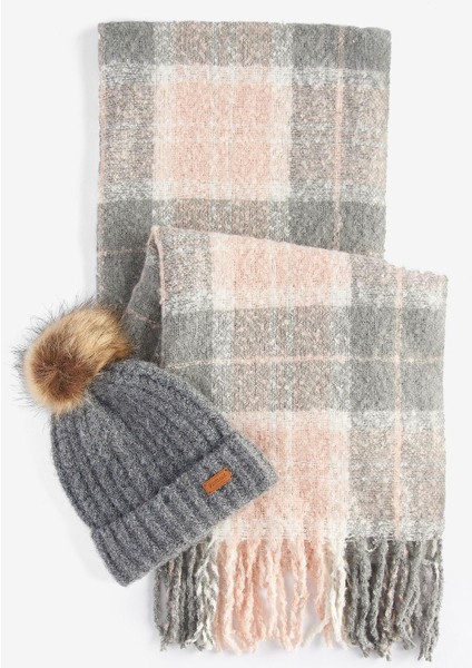 Saltburn Bere & Tartan Şal Seti GY31 Grey Rose fiyatları