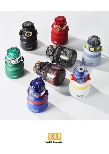 Tkk Yeni Koleksiyon 600ML Pipetli/pipetsiz Kullanım Askılı Paslanmaz Çelik Termos Matara indirimleri