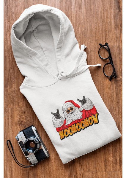 Hohoo Noel Baba Yeni Yıl Kapşonlu Sweatshirt indirimleri