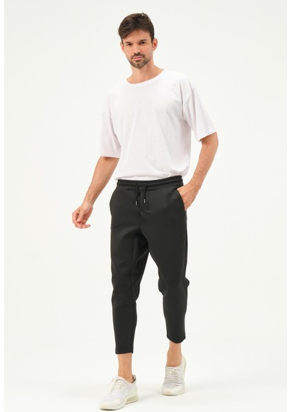 Erkek Düz Paça Bel Detay Eşofman Altı 855 Siyah fiyatları