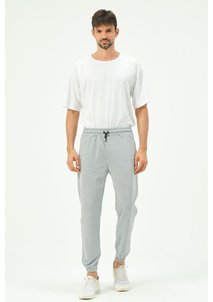 Erkek Lastikli Paça Yandan Cepli Eşofman Altı 781 Gri modelleri