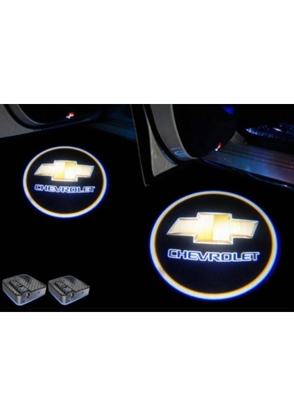 Chevrolet Araçlarına Kapı Altı LED Logo Mesafe Sensörlü Yeni Nesil