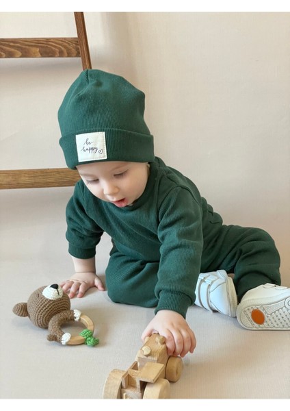 Pamuk Bereli 3'lü Takım Bebek ve Çocuk Nefti Yeşil fiyatları