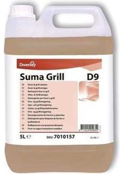 Suma Grill D9 Ağır Yağ Çözücü Fırın ve Izgara Temizleme - 5 Lt