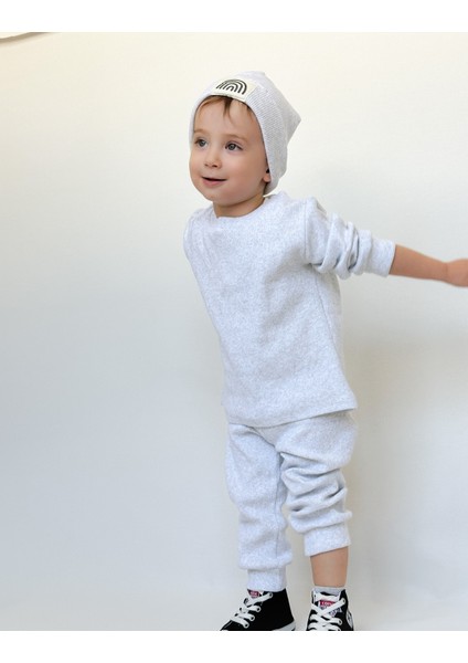 Pamuk Bereli 3'lü Bebek ve Çocuk Takım Gri fırsatları