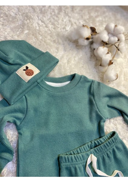 Pamuk Bereli 3'lü Takım Bebek ve Çocuk Yeşil fırsatları