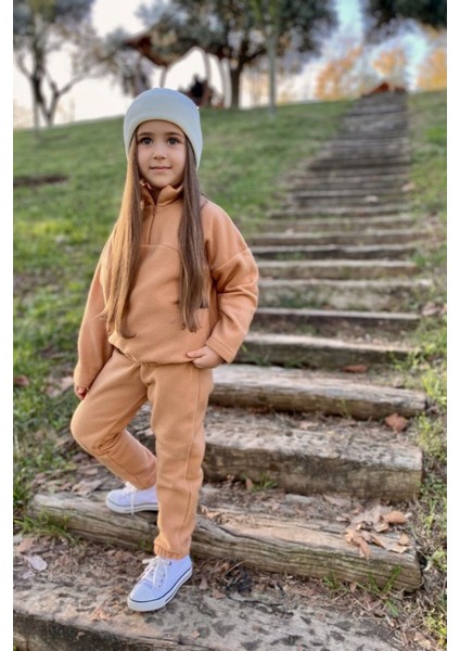 Triko Bere Hediyeli Kışlık Fermuarlı Polar Takım fiyatları