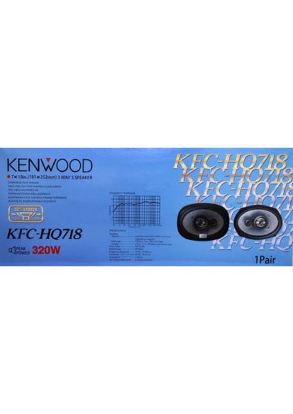 KFC-HQ718 Koaksiyel Oval HOPARLÖR25CM fiyatları