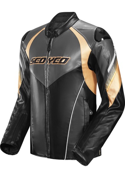 JK187 4 Mevsim Deri Mont Black-Gold